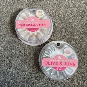 Olive & June Press-On Nails Set Lot of 2 Unused Sets